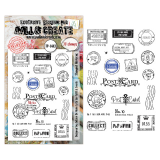 Picture of AALL & Create Clear Stamps by Autour De Mwa & Co | Σετ Σφραγίδες – Dispatch Transit: Stamped Horizons, 20 τεμ.