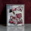 Picture of AALL & Create Clear Stamps by Autour De Mwa & Co | Σετ Σφραγίδες – Dispatch Transit: Miniature Postage Stamps, 7 τεμ.