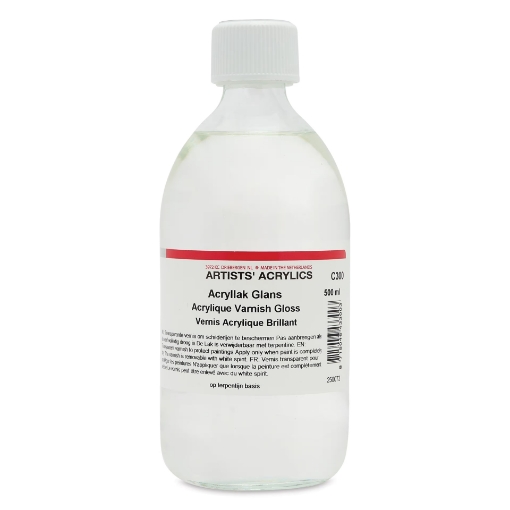 Picture of ARA Acrylics Acrylic Gloss Varnish C300 | Διαφανές Γυαλιστερό Βερνίκι Προστασίας Έργων, 500 ml