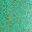 Picture of Olino Χειροποίητο Χαρτί Lokta 90gsm 30 x 21 cm - Turquoise Gold, 10 φύλλα