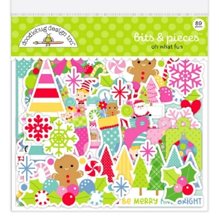 Picture of Doodlebug Bits & Pieces | Χριστουγεννιάτικα Διακοσμητικά Die-Cuts, Oh What Fun, 89τεμ.