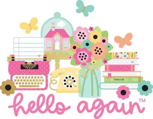 Picture of Doodlebug Design Hello Again | Συλλογή Scrapbooking με Λουλούδια & Χαρούμενα Μοτίβα
