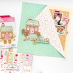 Picture of Doodlebug Shape Sprinkles | Αυτοκόλλητα Peppermint Place, Gingerbread Kisses, 45τεμ.