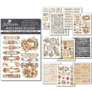 Picture of Ciao Bella Mixed Media Stickers | Διάφανα Αυτοκόλλητα Lost in Time, 10τεμ