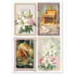 Picture of Ciao Bella A4 Rice Paper Set – Courtly Love, 4 pcs