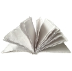 Picture of Lamali Liasse Χειροποίητο Notebook Mandana White Large 15 x 21 cm – 72 Σελίδες