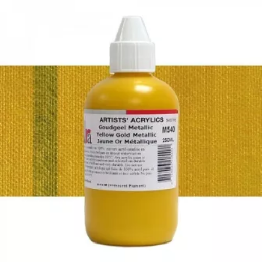 Picture of ARA Artists Acrylics | Μεταλλικό Ακρυλικό Χρώμα για Μεικτές Τεχνικές – Metallic Yellow Gold