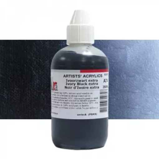 Picture of ARA Artists Acrylics | Ακρυλικό Χρώμα Υψηλής Χρωστικής για Μεικτές Τεχνικές – Ivory Black Extra