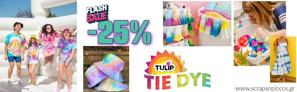 -25% tulip tie dye kit banner
