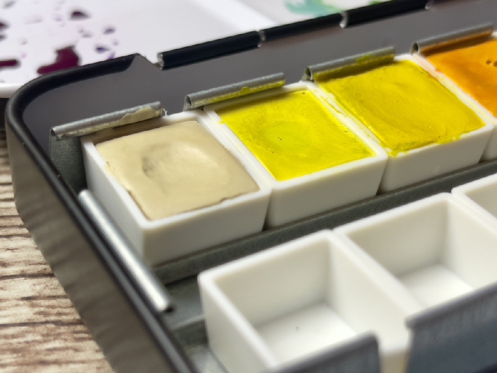 Daniel Smith Original Half-Pan Set of 12 Inside View Close Up