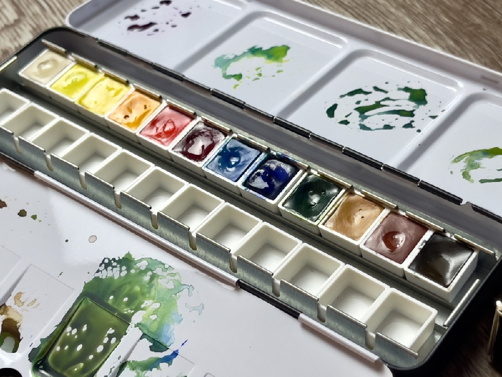 Daniel Smith Original Half-Pan Set of 12 - Empty Pans