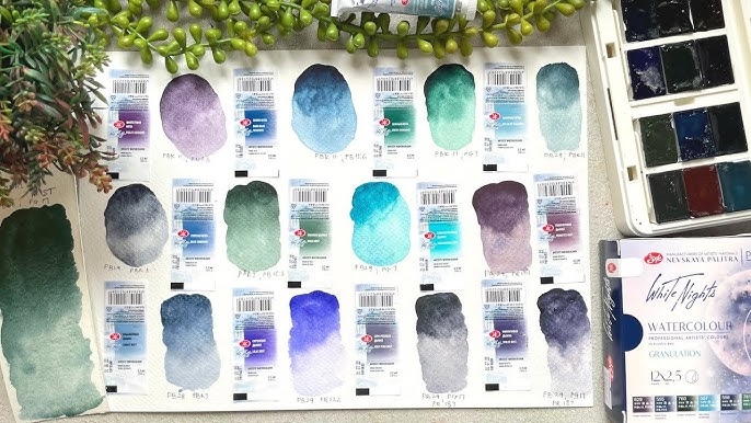 white night watercolor pans